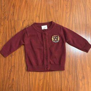 Creative Knitwear Harvard University Embroidered Sweater Crimson Infant Cardigan